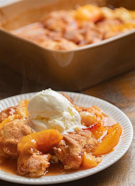 Ultimate Southern Easy Peach Cobbler (Award Winning!) - Dinner, then Dessert