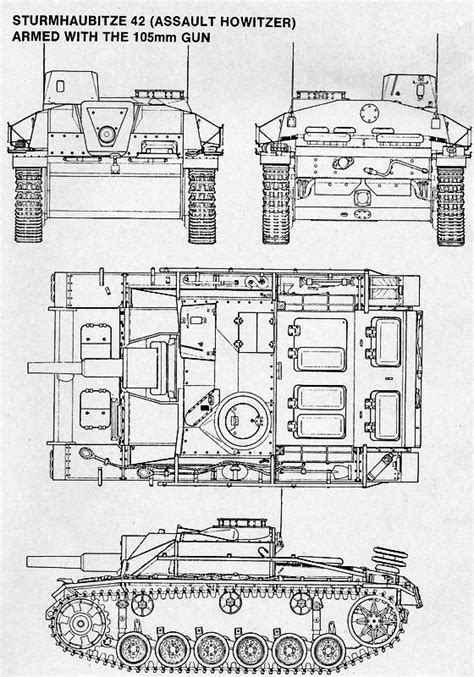 StuH 42 Military Gear, Military Equipment, Military Vehicles, Tank Drawing, Ww2 Weapons ...