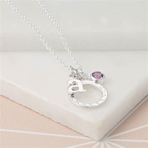 silver initial charm necklace by lily charmed | notonthehighstreet.com