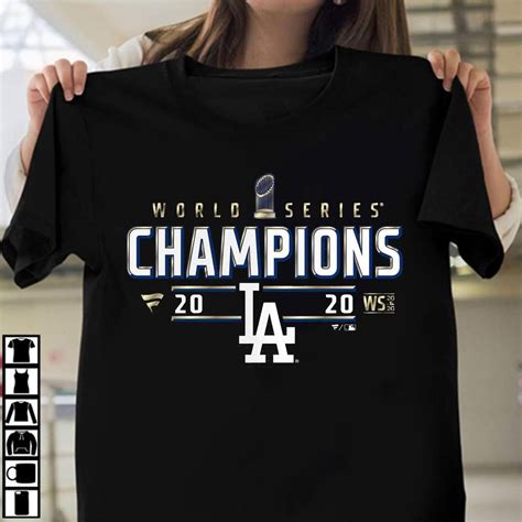 Los Angeles Dodgers 2020 World Series Champions Locker Room T-shirt The ...