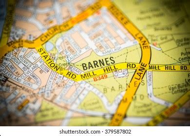 Barnes London Uk Map Stock Photo 379587784 | Shutterstock