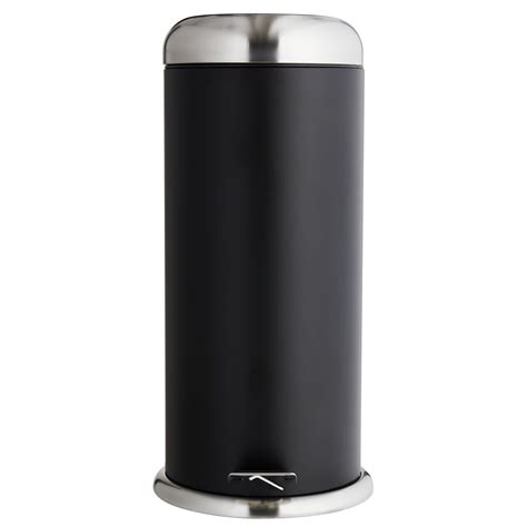 Wilko 30L Black Pedal Bin | Wilko