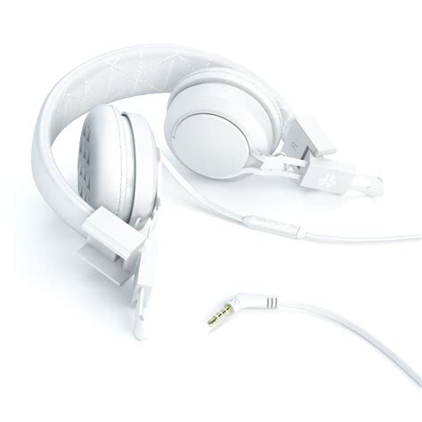 JLab Intro On-Ear Wired Stereo Folding Travel Headphones w/ Mic ...