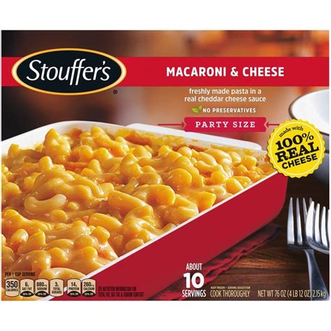 Stouffer's STOUFFER’S Party Size Macaroni & Cheese (76 oz) - Instacart