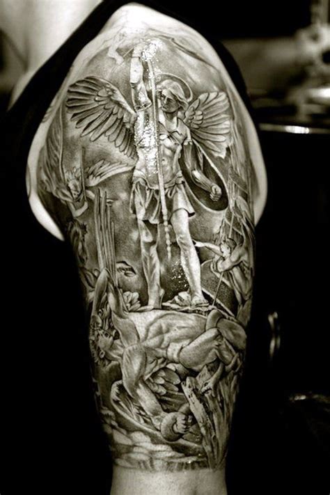 Guardian Angel Sleeve Tattoos For Men