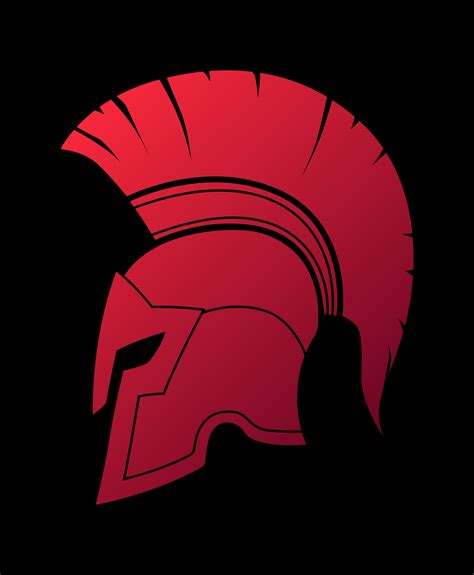 spartan helmet red | Spartan helmet, Spartan, Typographic logo design