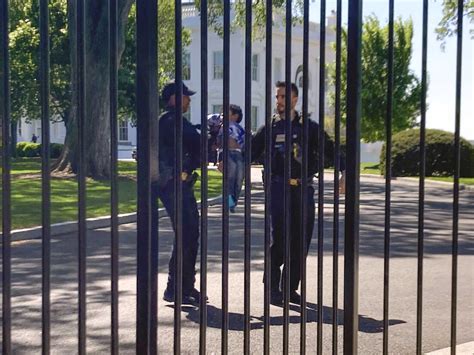 A toddler crawled through the White House fence : NPR