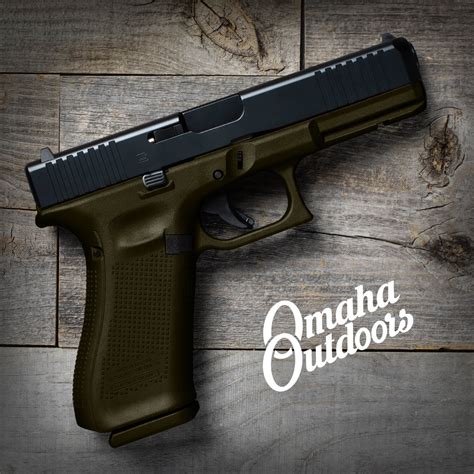 Glock 17 Gen 5 FS OD Green Pistol 10 RD 9mm - Omaha Outdoors