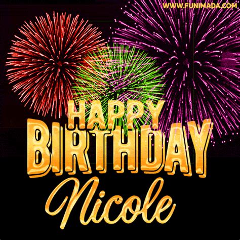 Happy Birthday Nicole GIFs - Download on Funimada.com