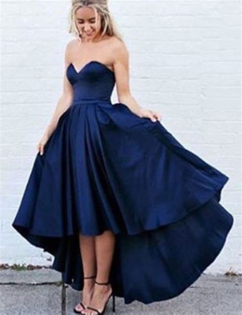 Navy Blue prom dress, long prom dress, cheap prom dress, A-line prom dress,Off-shoulder prom ...