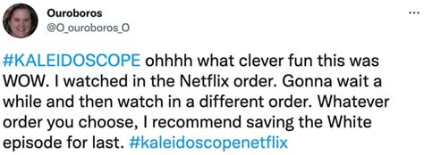 Kaleidoscope fans warn new viewers over episode order before watching new show