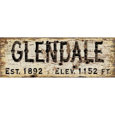 Glendale Vintage Sign | 120-1600 | AFW.com