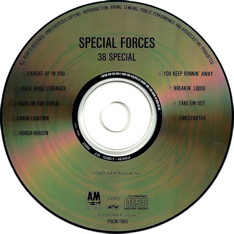 1982 Special Forces - 38 Special - Rockronología
