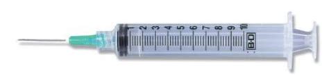 10cc Luer Lok Syringe, Box of 100 - FREE Shipping