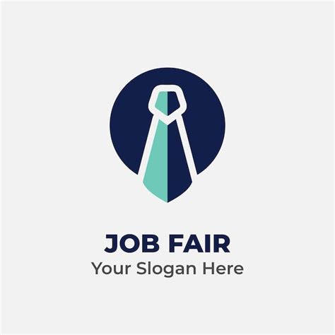 Premium Vector | Job fair company vector logo template