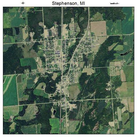 Aerial Photography Map of Stephenson, MI Michigan