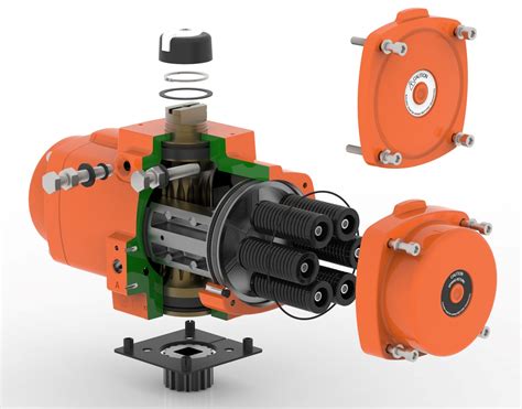 Pneumatic Rack and Pinion Actuators | Emerson US