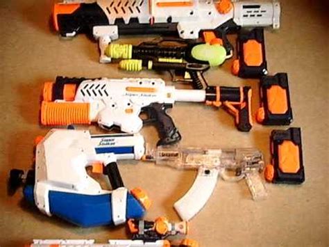 super soaker collection (Guns to review) - YouTube