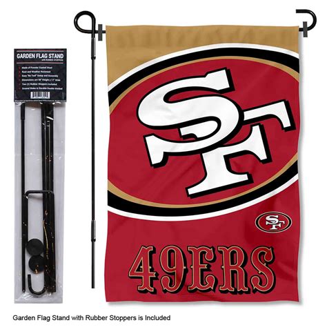 San Francisco 49ers Bold Logo Garden Banner and Flag Stand - State ...