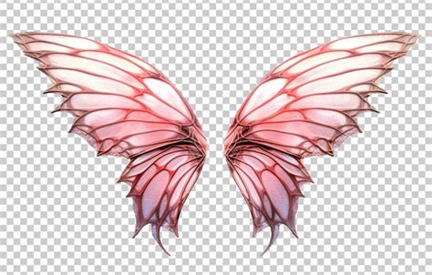 Premium PSD | Fairy wings isolated on transparent background