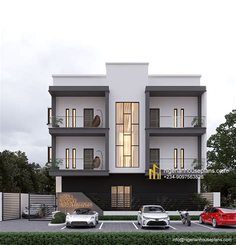 Apartment building design (Ref Cs1047) - NIGERIAN HOUSE PLANS