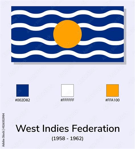 Vector Illustration of West Indies Federation (1958 - 1962 flag ...