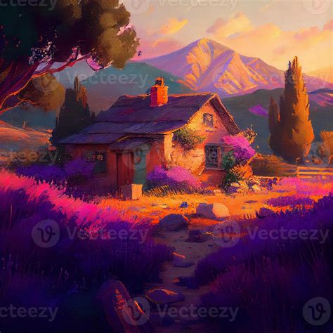 Beautiful Lavender Province - Ai Generated 22719721 Stock Photo at Vecteezy