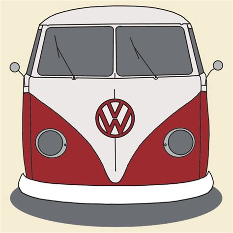 Vw Bus Front Vector Splitwindow Kombi free image download