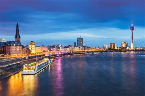 Skyline of Dusseldorf, Germany Stock Image - Image of dusseldorf, church: 145305169