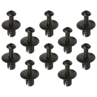 10x Plastic push pin rivet trim clips screw panel fasteners interior car bike | eBay