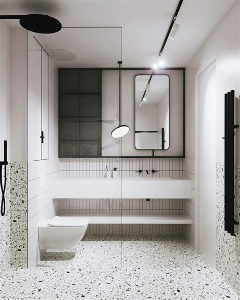 monochrome bathroom | Interior Design Ideas