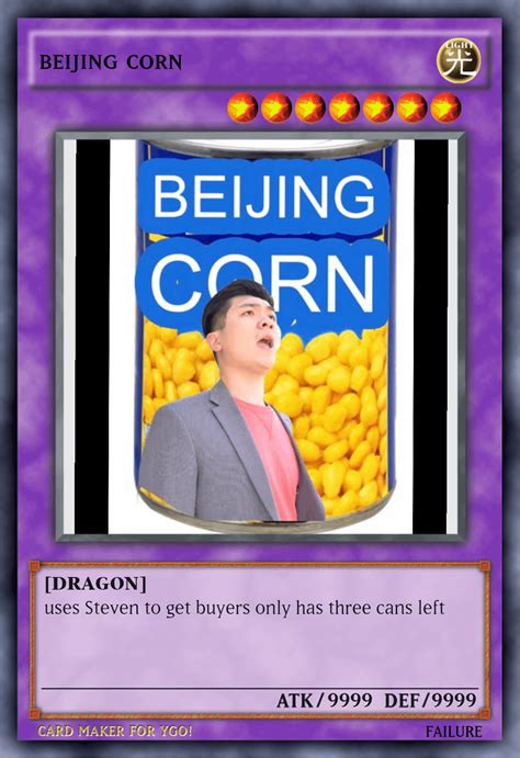 beijing corn trading card : r/StevenHe