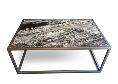 CONTEMPORARY GRANITE TOP COFFEE TABLE - MODERN AND INDUSTRIAL FURNITURE ...