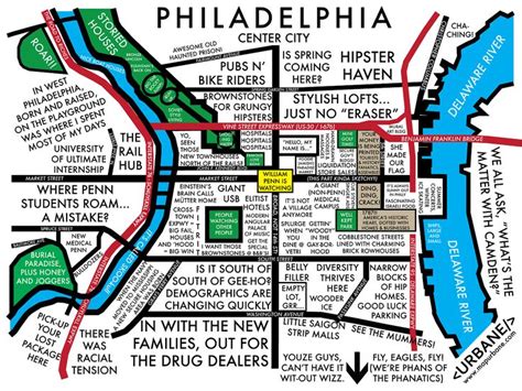 Philadelphia Center City | Urbane Maps | Pinterest