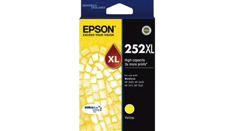 EPSON 252XL YELLOW GENUINE HIGH CAPACITY INK CARTRIDGE. - Ink Warehouse