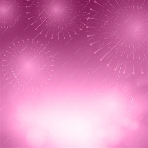 Premium Vector | Vector illustration of fireworks on pink background ...