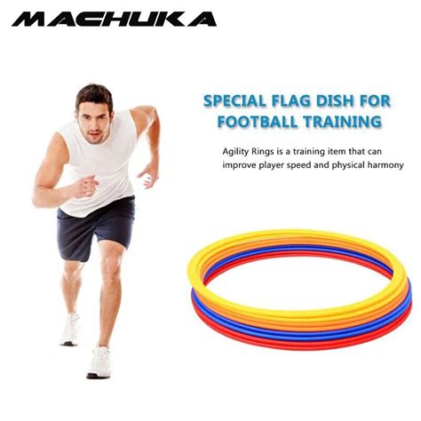 MACHUKA 9Pcs/Set Soccer Speed Agility Rings ABS Material Sensitive ...