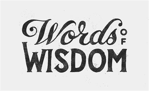 Words of Wisdom - #wowproject on Behance