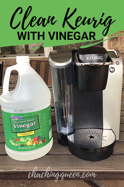 Clean Keurig with Vinegar. Using vinegar to descale a Keurig and how to clean your coffee maker ...