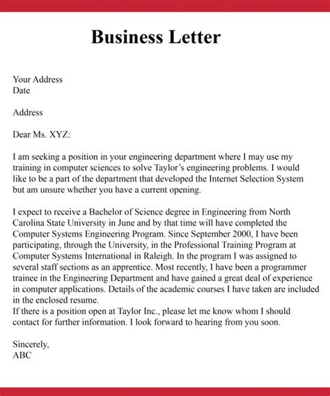 Free 6 Sample Professional Business Letter Formats In Ms