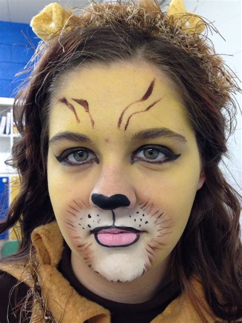 Lion makeup. Snazaroo face paint. Wizard of Oz | Lion face paint, Lion makeup, Lion halloween