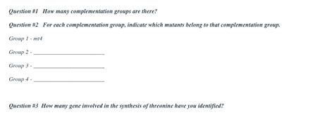 Solved 1. Currently you are studying threonine synthesis in | Chegg.com