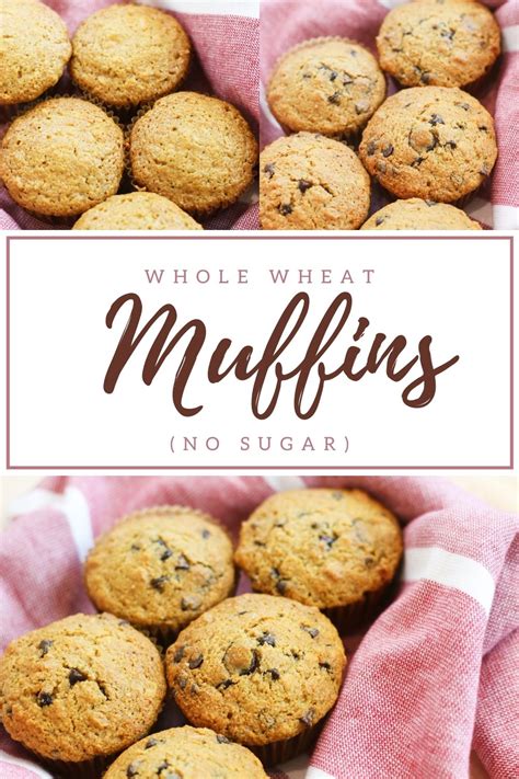 Whole Wheat Muffins Recipe (No Sugar) • Cheapskate Cook