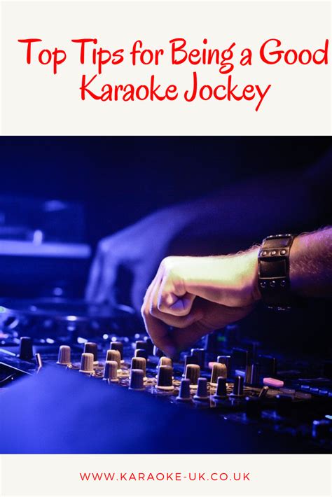 Five Top Tips for Being a Good KJ | Karaoke UK | Karaoke, Music is life, Jockey