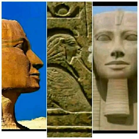 Reconstruction of the nose of the Sphinx as depicted in the "Dream Stele" Stele, Sphinx ...