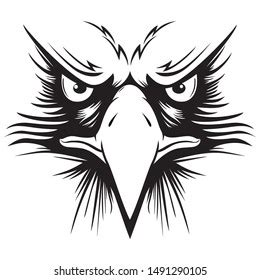 Eagle Head Logo Tshirt Hawk Mascot Stock Vector (Royalty Free ...