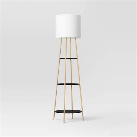 Shelf Floor Lamp Black/natural - Threshold™ : Target