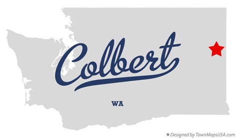 Map of Colbert, WA, Washington