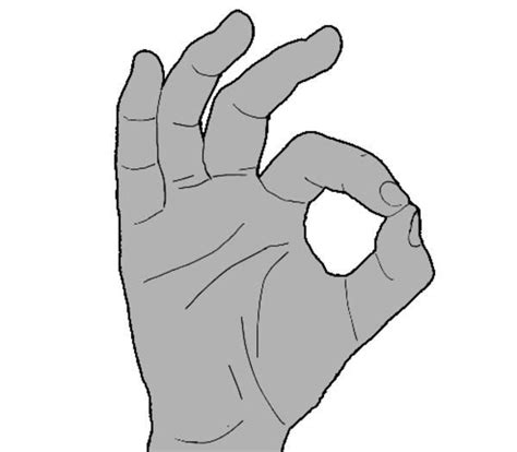 Hand Gesture illustration | OK Symbol 👌 | Hand symbols, Symbols, Hands