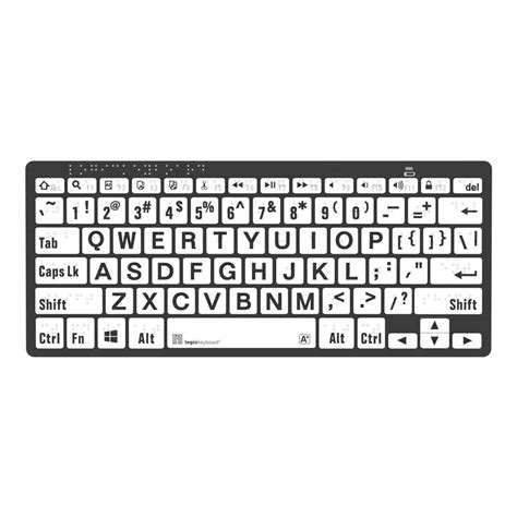 Braille/LargePrint Bluetooth Mini Keyboard | Westminster Technologies